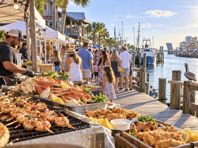 Waterfront seafood festival at Johns Pass 768x576